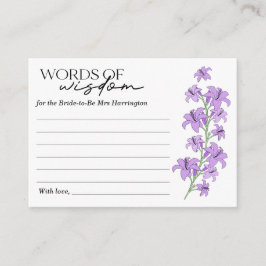 Lavender Lily Möhippa Ord of Wisdom Card Tilläggskort