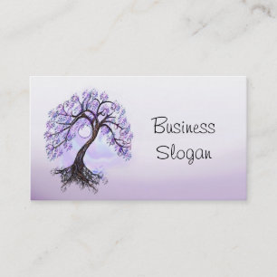 Lavender Livets träd Connect with Your Customer Visitkort
