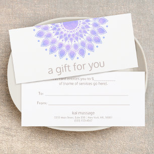 Lavender Lotus Flower Natural Spa Gift-certifikat