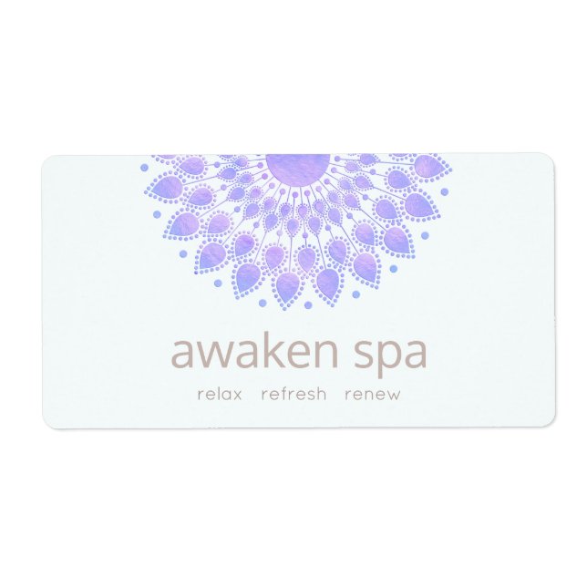 Lavender Lotus Flower Natural Spa och Beauty Fraktsedel (Framsidan)