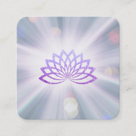 *~* Lavender Lotus Rays Reiki Energy Healing Fyrkantigt Visitkort