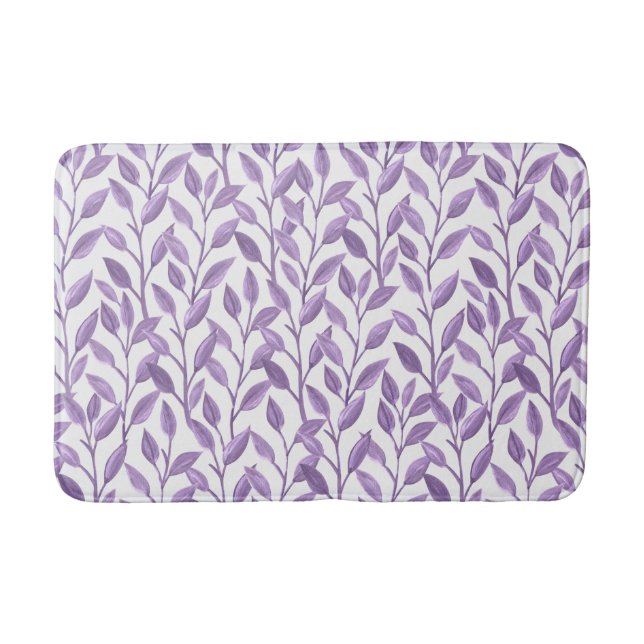 Lavender Lövs Badrumsmatta (Framsidan)