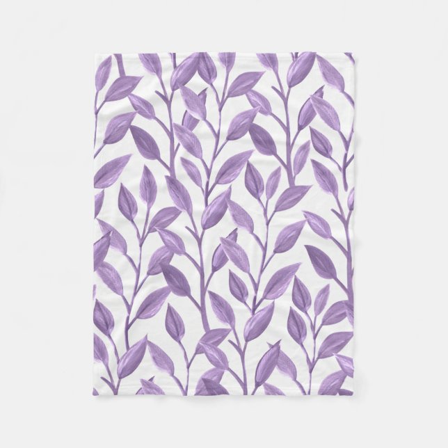 Lavender Lövs Fleecefilt (Framsidan)