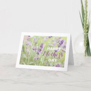 Lavender Lycklig Mors dag Kort