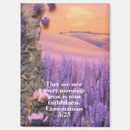Lavender Magnet Lamentations 3:23