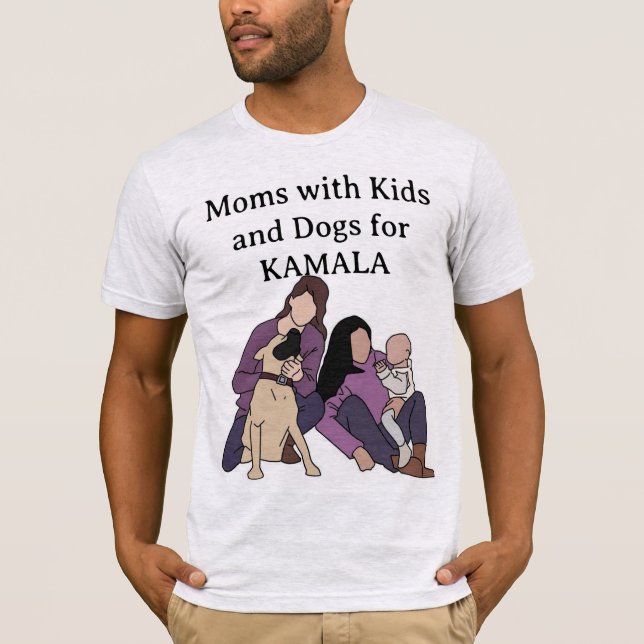 Lavender - Mamma Kid och Hund för Kamala Tshirt T Shirt (Framsida)