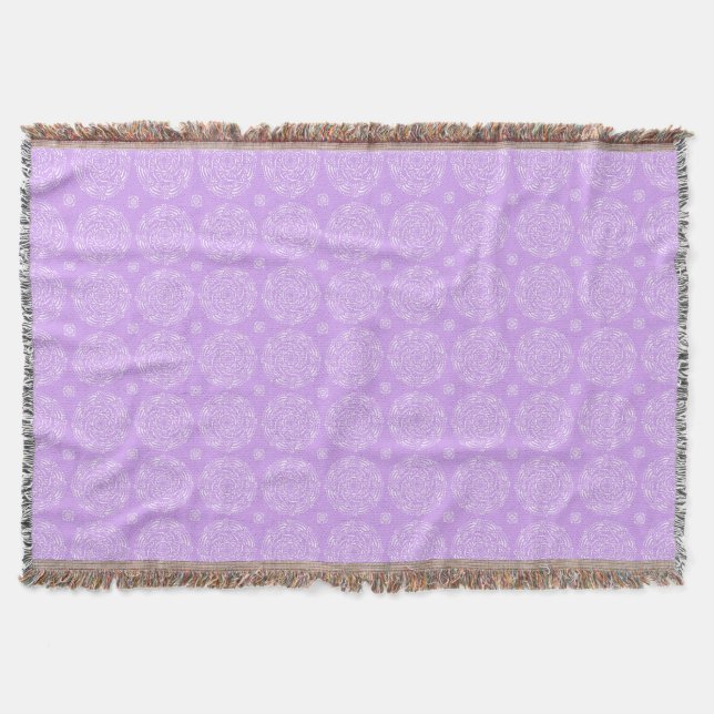 Lavender Mandala Filt (Framsidan)