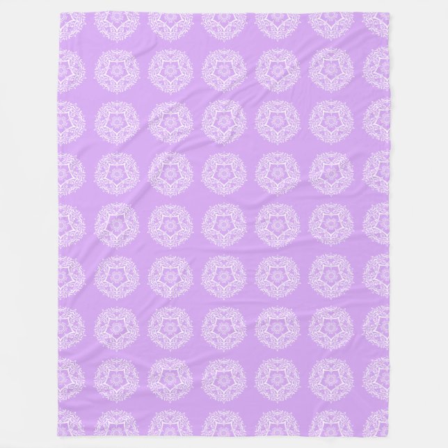 Lavender Mandala Fleecefilt (Framsidan)