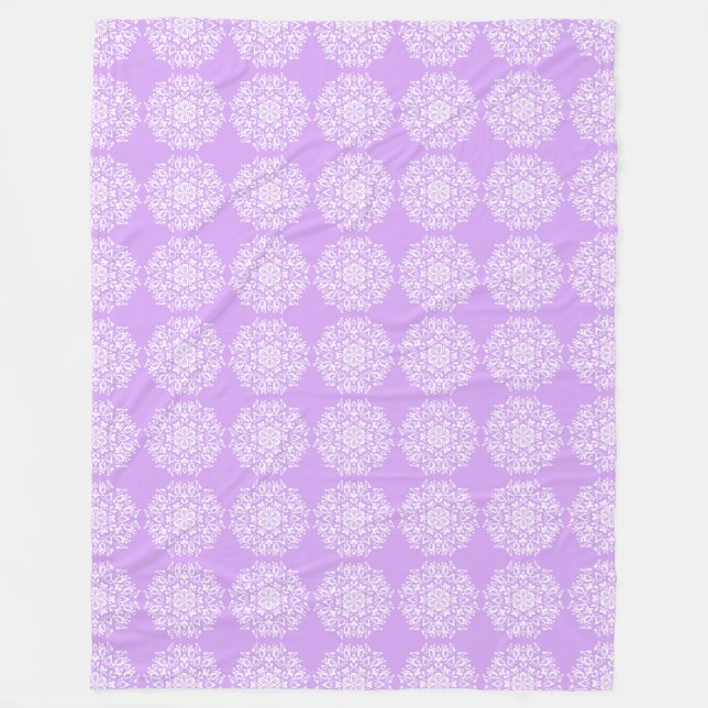 Lavender Mandala Fleecefilt (Framsidan)