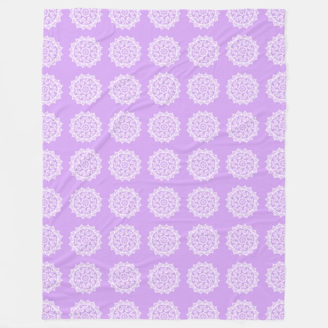 Lavender Mandala Fleecefilt (Framsidan)