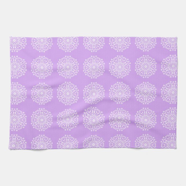 Lavender Mandala Kökshandduk (Horisontell)