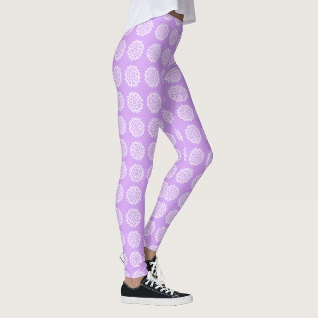 Lavender Mandala Leggings (Höger)