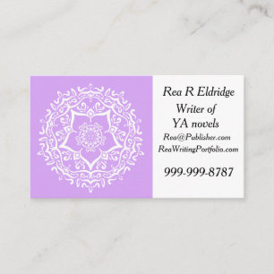 Lavender Mandala Visitkort