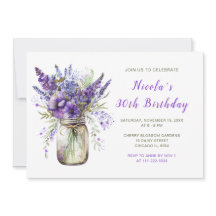 Lavender Mason Burk Födelsedagsfest