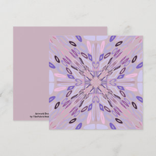 Lavender Mauve Rosa Lila Geometric Abstrakt Art Kort