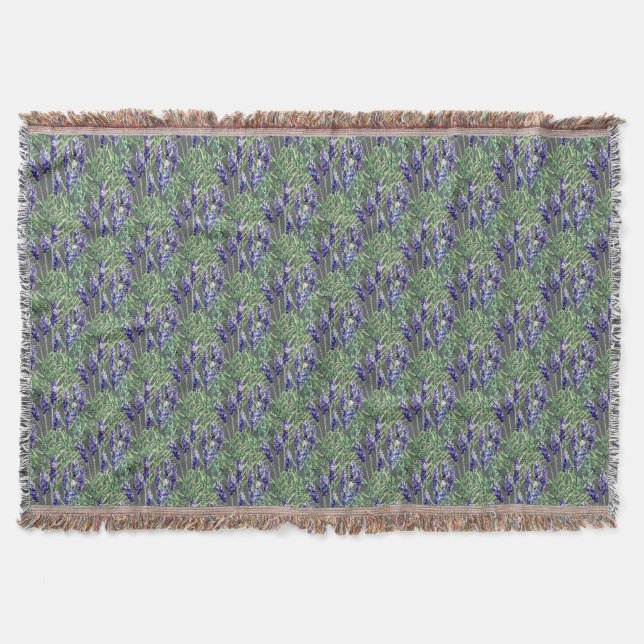 Lavender med vattenfärger filt (Framsidan)