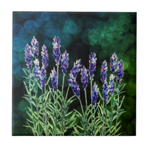 Lavender med vattenfärger kakelplatta