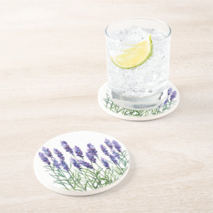 Lavender med vattenfärger underlägg