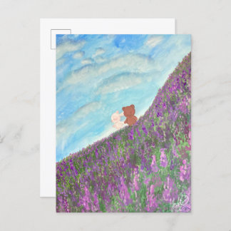 "Lavender Memory" Postcard & Envelope Set Vykort