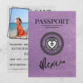 Lavender Mexico Passport Spara datum Datumet