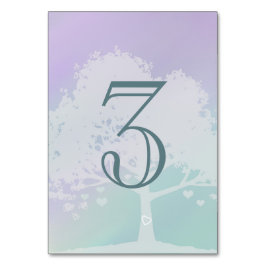 Lavender Mint Bordsnummer (Oak Träd)