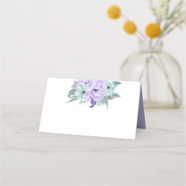Lavender Mint Lila Watercolor Peonies Placeringskort