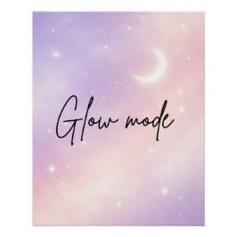 Lavender mist and blush aura AI art  Perfect Poster