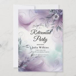 Lavender Mist och Watercolor Whispers pensionering Inbjudningar