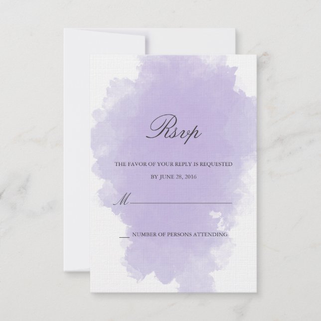 Lavender Mist | Svarskort OSA Kort (Framsida)