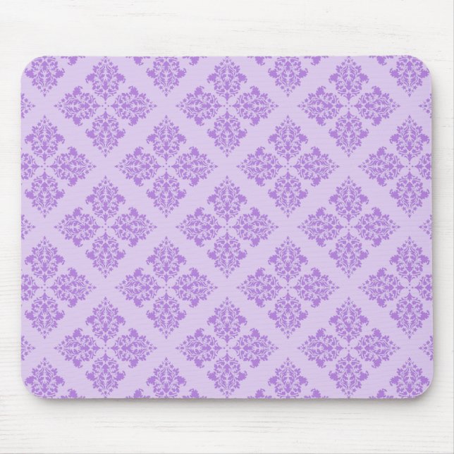 Lavender Moroccan Damask Musmatta (Framsidan)