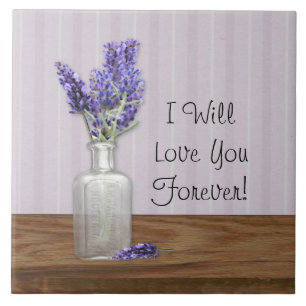 Lavender Mors dag Ceramic Tile Kakelplatta