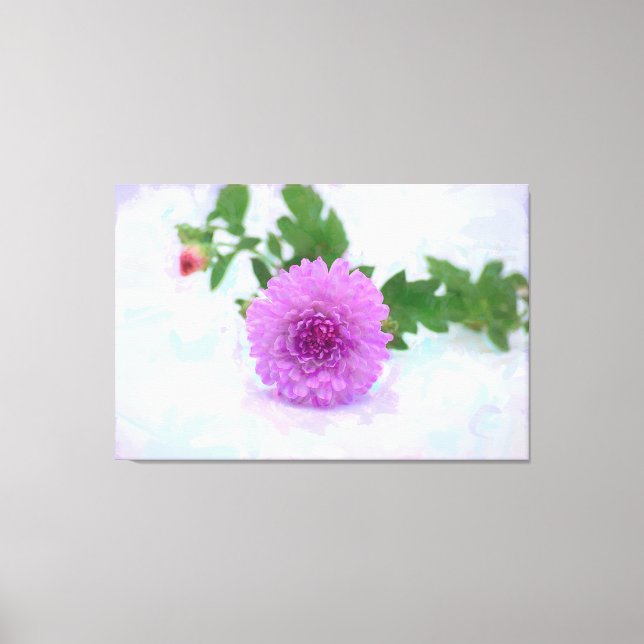 Lavender Morsa målade Wrapped Canvas (Framsida)