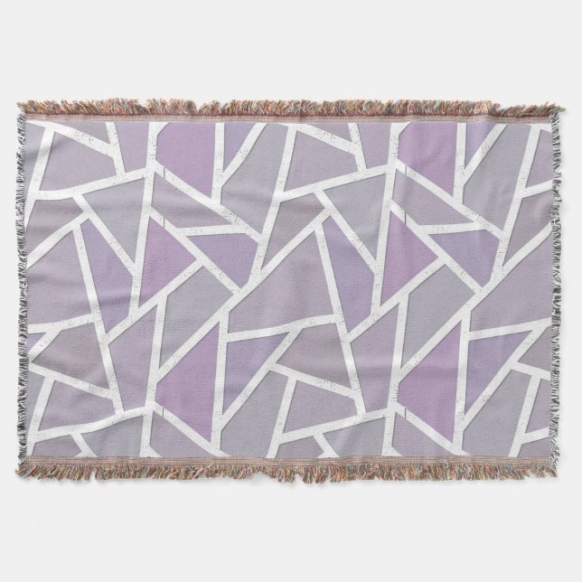 Lavender mosaic mönster filt (Framsidan)