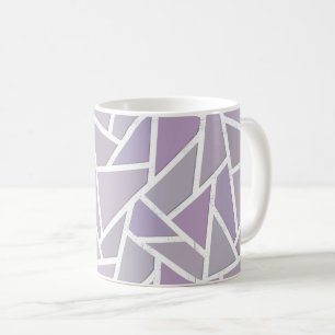 Lavender mosaic mönster kaffemugg