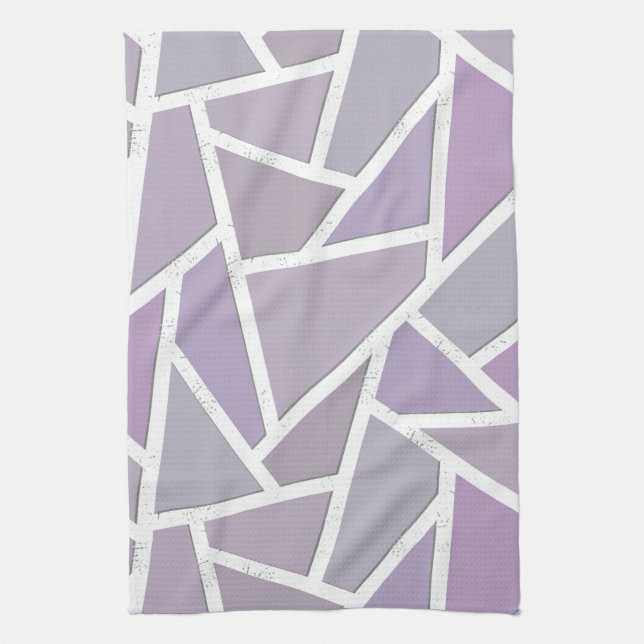 Lavender mosaic mönster kökshandduk (Vertikal)