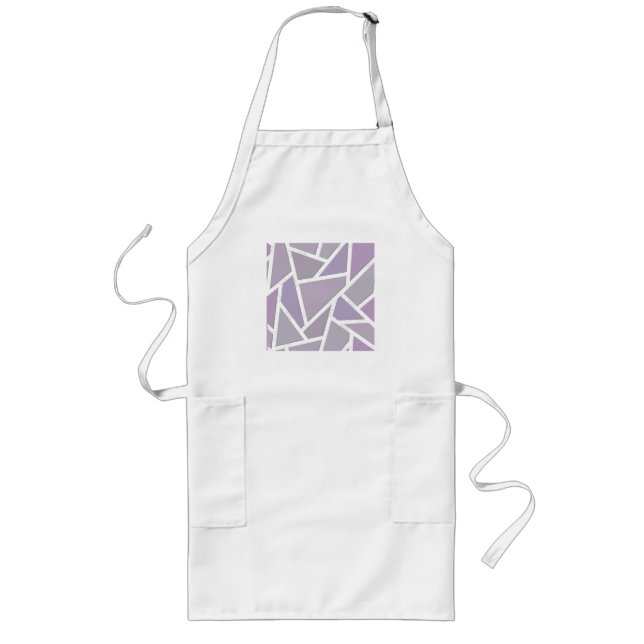 Lavender mosaic mönster långt förkläde (Framsidan)