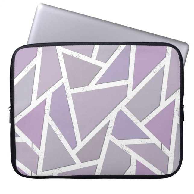 Lavender mosaic mönster laptop fodral (Framsidan)