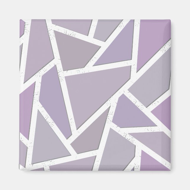 Lavender mosaic mönster magnet (Framsidan)