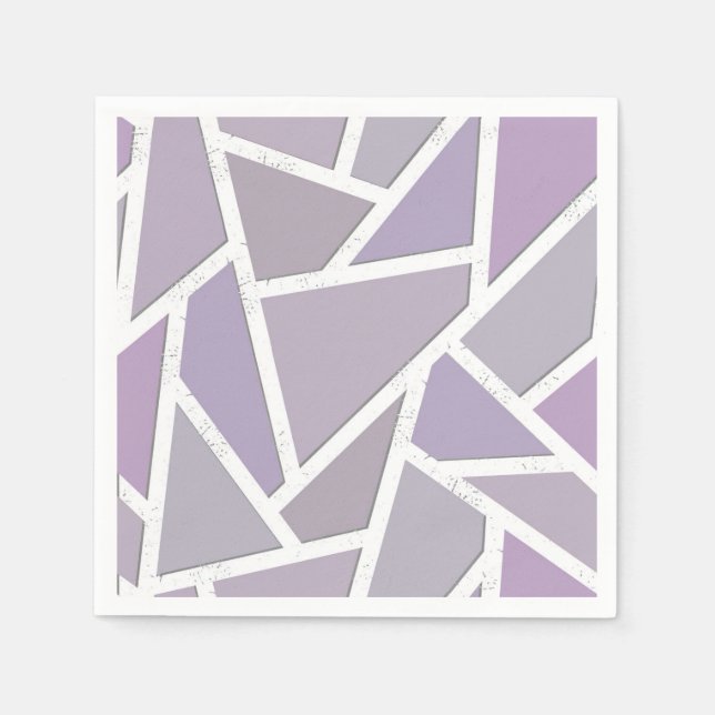 Lavender mosaic mönster pappersservett (Framsidan)
