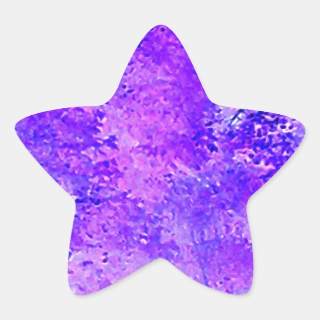 Lavender Nature Stjärnformat Klistermärke (Framsida)