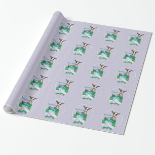 Lavender Nigerian Dwarf Goat Julafton Wrapping Presentpapper