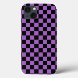 Lavender och Black Checkered Mönster