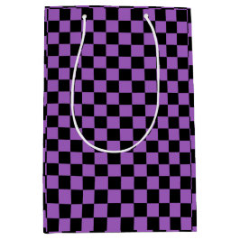 Lavender och Black Checkered Mönster
