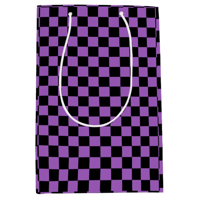 Lavender och Black Checkered Mönster (Framsidan)