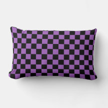 Lavender och Black Checkered Mönster