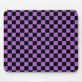 Lavender och Black Checkered Mönster Musmatta