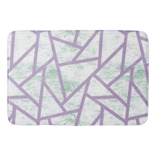 Lavender och blek grönt mosaic mönster badrumsmatta