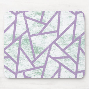 Lavender och blek grönt mosaic mönster musmatta