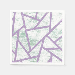 Lavender och blek grönt mosaic mönster pappersservett