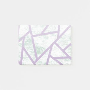 Lavender och blek grönt mosaic mönster post-it block